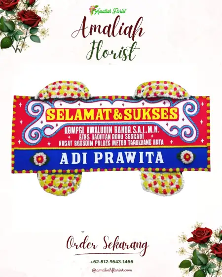 Papan Bunga Ucapan Selamat Cipaat